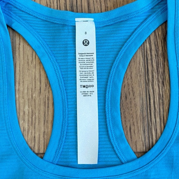 NWT Lululemon Swiftly Tech Racerback Tank Top *Race In Kayak Blue Size 8 - Picture 4 of 6